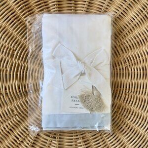 NEW Serena & Lily Border Frame Sateen Standard Pillow Sham-Sky Blue